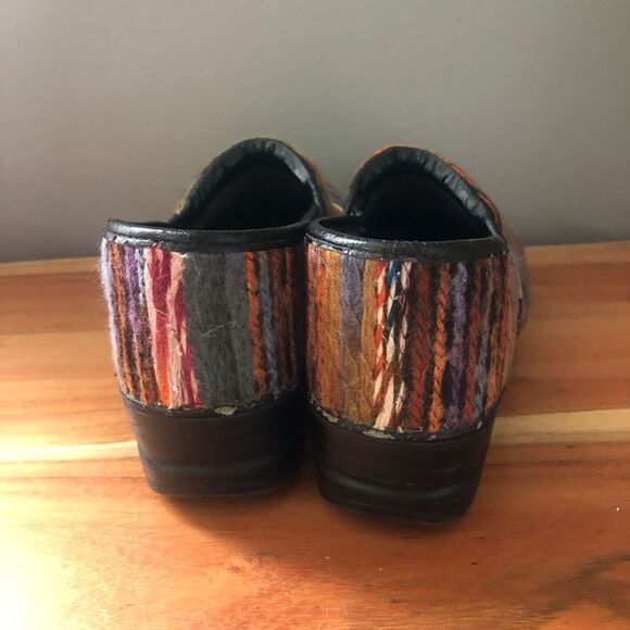 Dansko Multi-Color Knitted Yarn Covered Clogs (40) - Picture 9 of 10